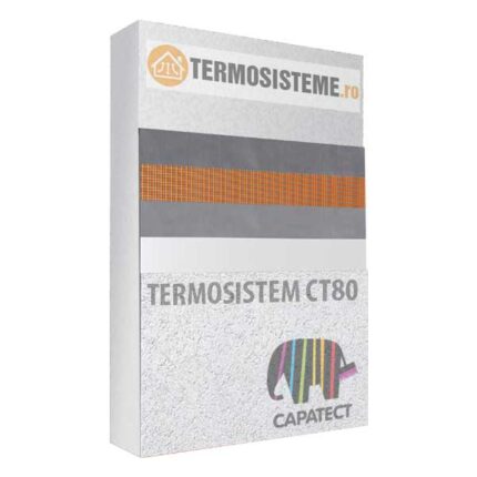 Termosistem fatada CT80 Caparol 10cm este un sitem de izolare termica a fatadei cu polistiren Caparol CT80 cu grosimea de 10cm.