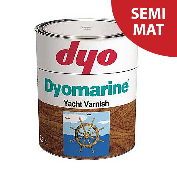 Lac semi-mat DYO Dyomarine alchidic este un lac protector pentru lemn pe baza alchidica, transparent, monocomponent cu aspect semi-mat pentru exterior.